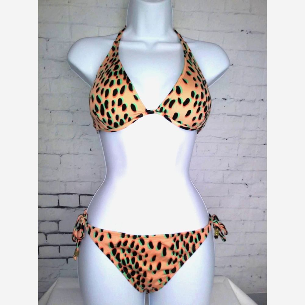 Bar III Dalmation Bikini Peach Size: Large ~NWT